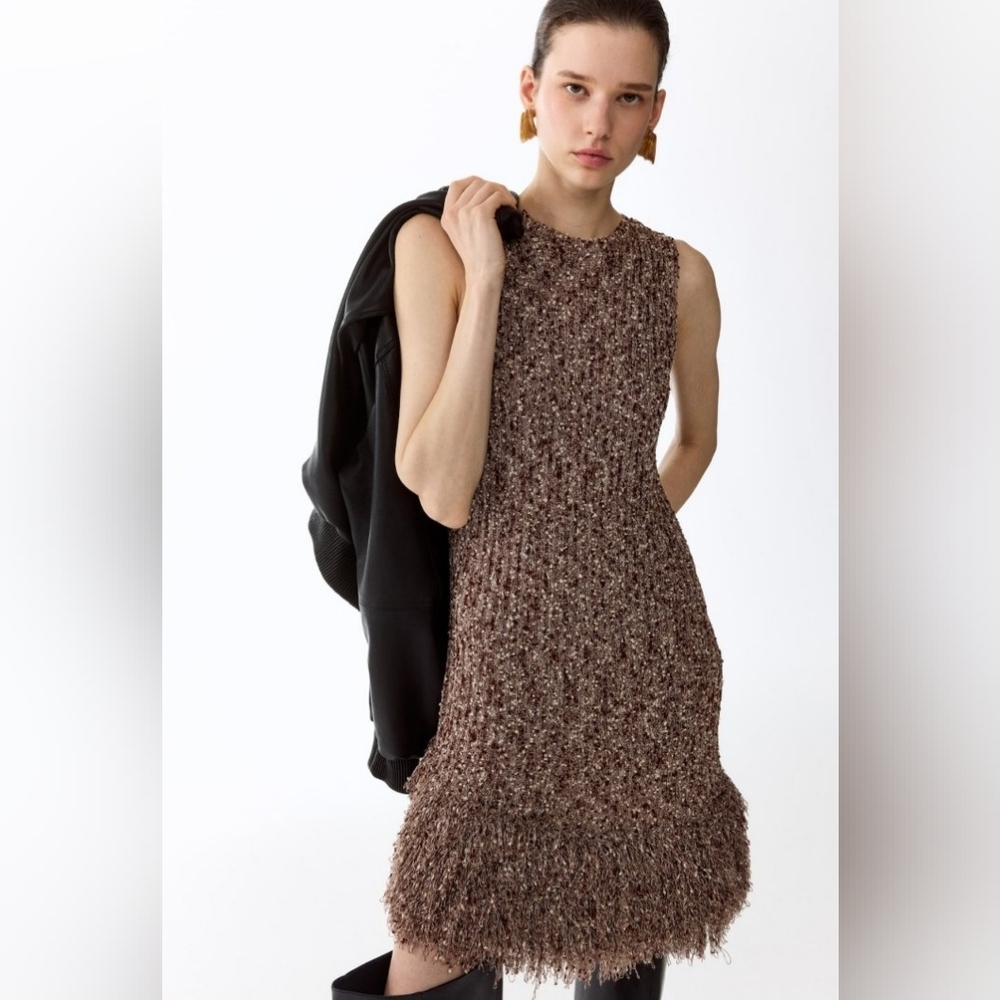H&M EDITION Fringed dress size S